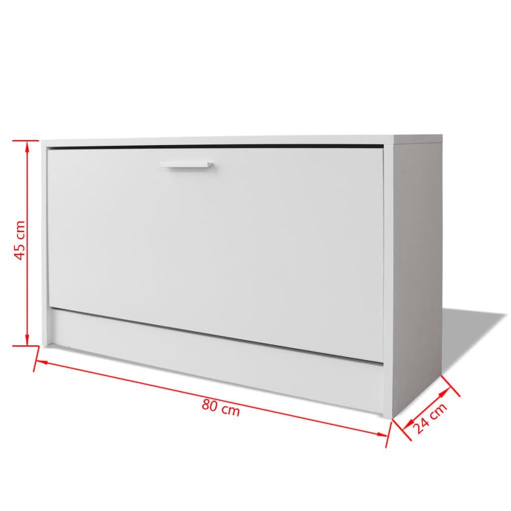 Scarpiera con Panchina 80x24x45 cm