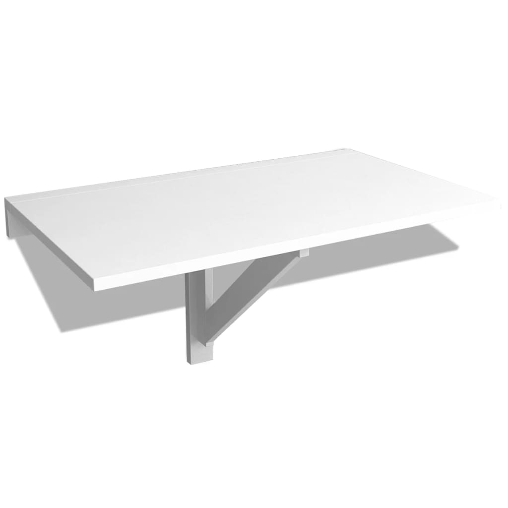 Tavolo Pieghevole da Parete Bianco 100x60 cm cod mxl 67361