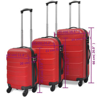 Set Trolley 3 pz Rosso 91143