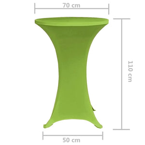 Copertura Elastica per Tavolo 2 pezzi 70 cm Verde cod mxl 52305