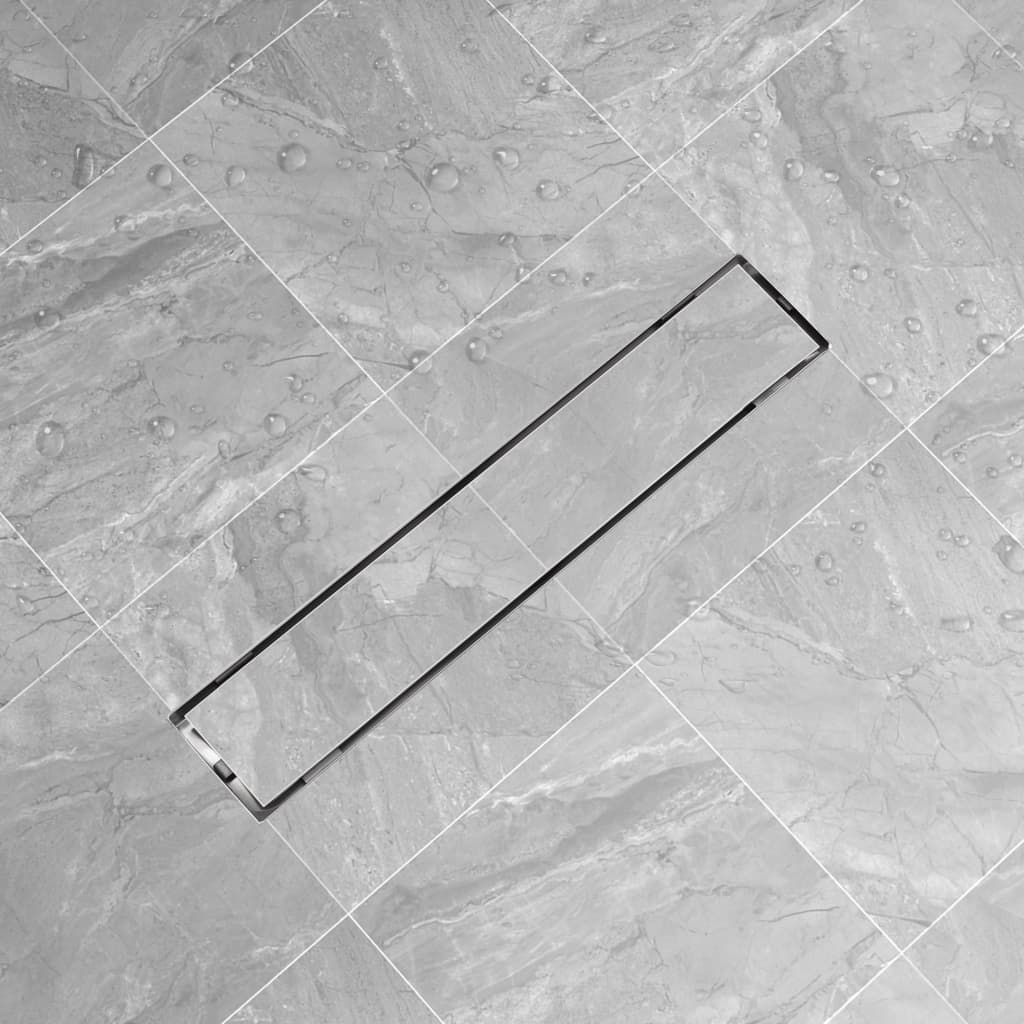 Canaletta di Drenaggio per Doccia 630x140 mm in Acciaio Inox cod mxl 43124