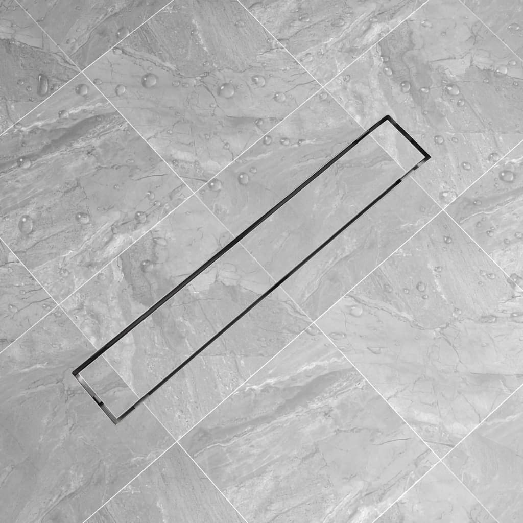 Canaletta di Drenaggio per Doccia 730x140 mm Acciaio Inox cod mxl 44607