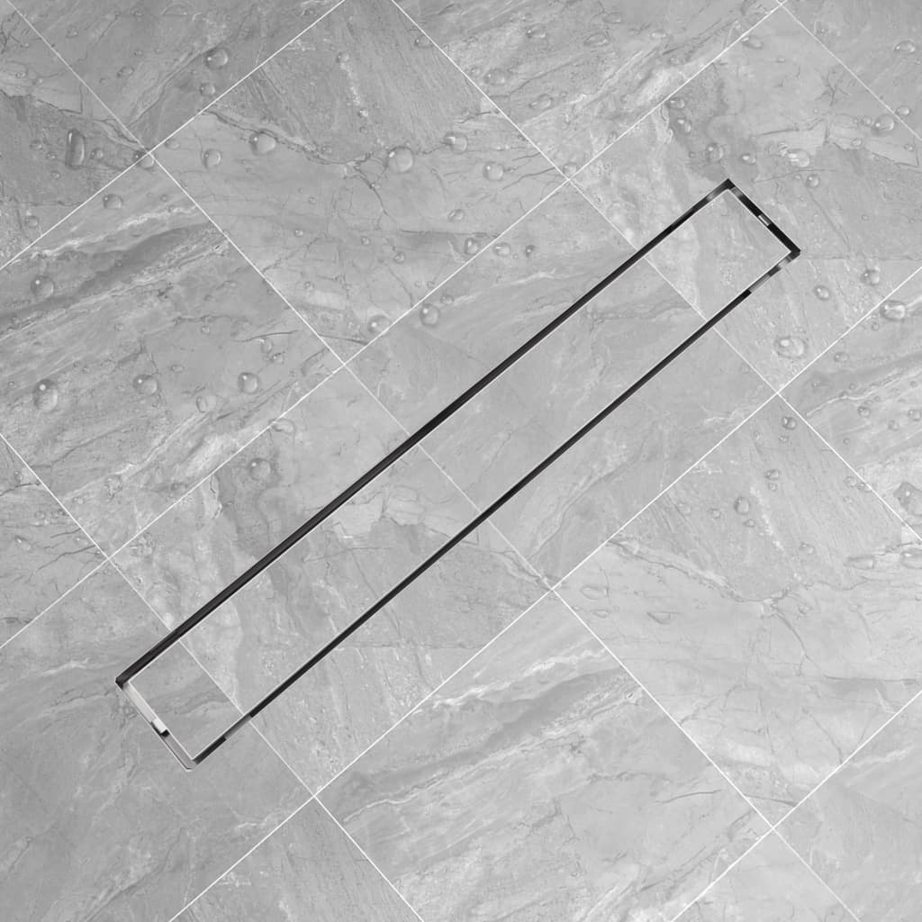 Canaletta di Drenaggio Lineare per Doccia 830x140 mm Acciaio Inox cod mxl 46424