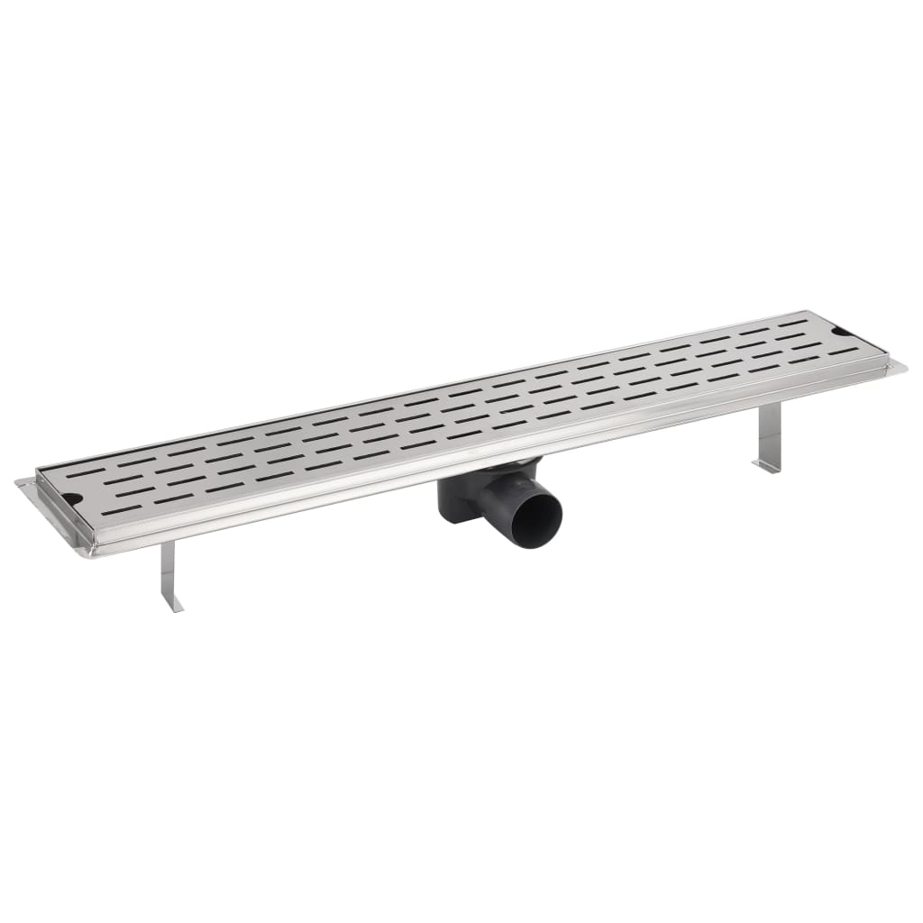 Canaletta Drenaggio Lineare per Doccia 730x140 mm Acciaio Inox