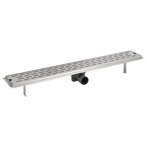 Canaletta Drenaggio Lineare per Doccia 830x140 mm Acciaio Inox 142180