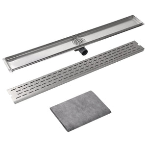 Canaletta Drenaggio per Doccia Lineare 1030x140 mm Acciaio Inox cod mxl 53012