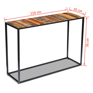 Consolle in Legno Massello Recuperato 110x35x76 cm cod mxl 18942