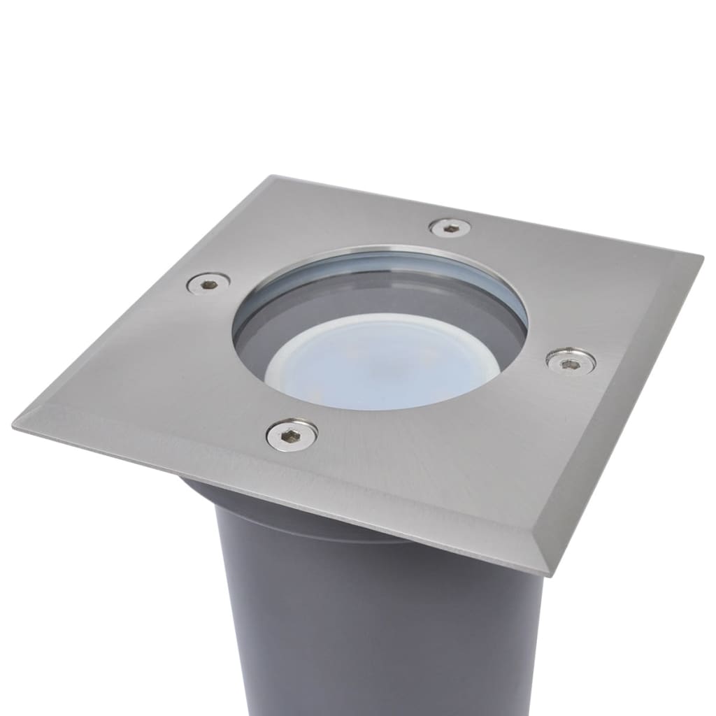 Faretti Carrabili da Esterno a LED 3 pz Quadrati 42413