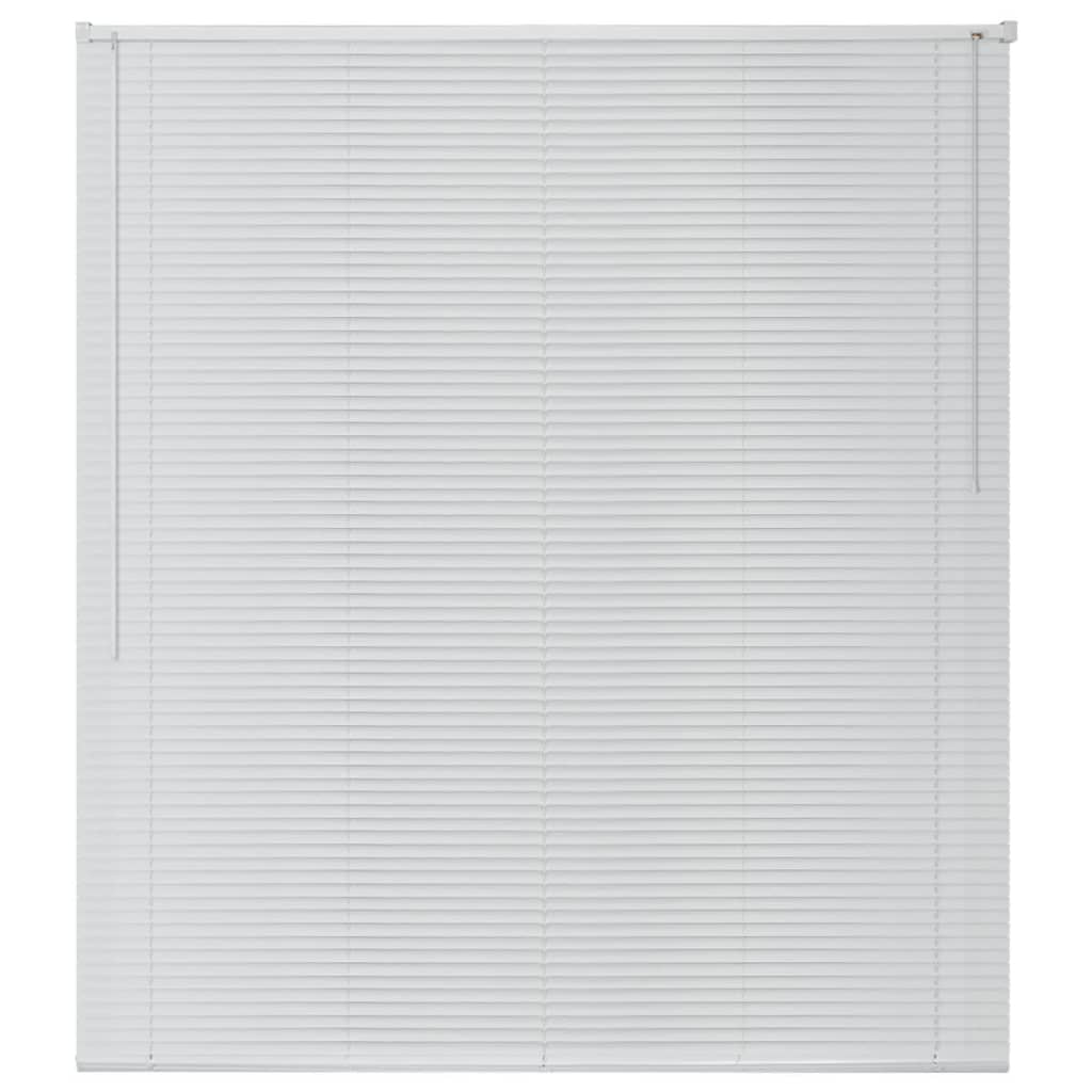 Veneziane Alluminio 140x160 cm Bianco 242797