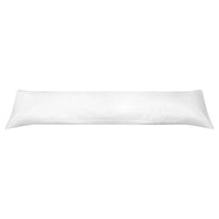 Cuscino Lungo con Traversina Laterale 40x145 cm Bianco 131582