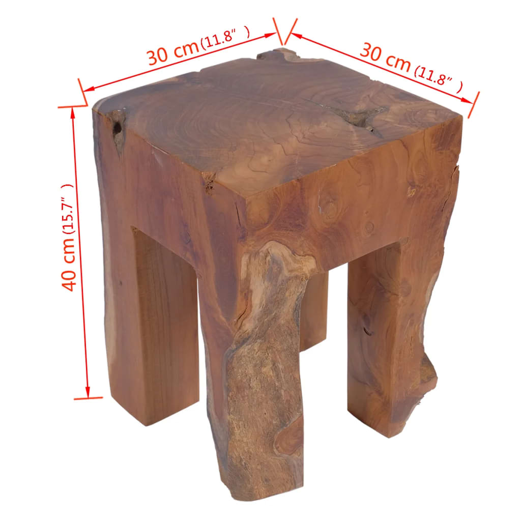 Sgabello in Legno Massello di Teak cod mxl 49306