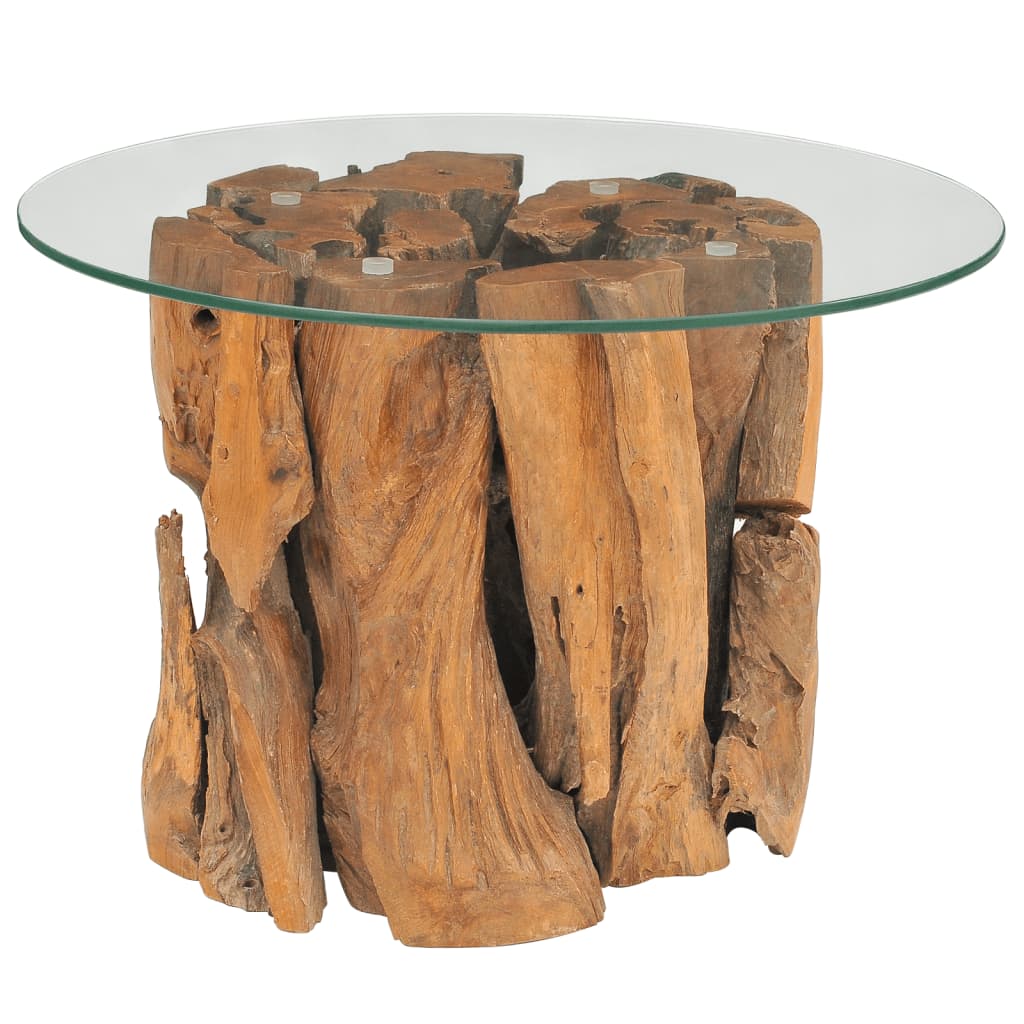 Tavolino da Caffè in Legname Massello di Teak 60 cm 243474