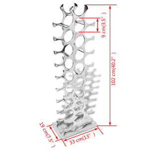 Portavini in Alluminio Argento 27 Bottiglie 243503