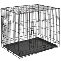 @Pet Gabbia Trasporto per Cani in Metallo 92,5x57,5x64 cm Nera 15003