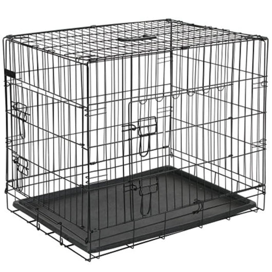 @Pet Gabbia Trasporto per Cani in Metallo 107x70x77,5 cm Nera 15004 413721