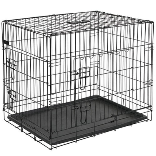 @Pet Gabbia Trasporto per Cani in Metallo 107x70x77,5 cm Nera 15004 413721