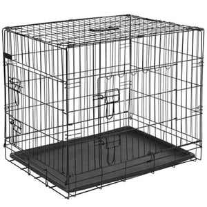 @Pet Gabbia Trasporto per Cani in Metallo 107x70x77,5 cm Nera 15004