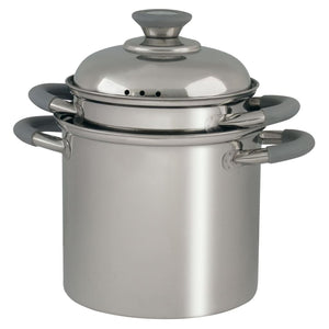 Eurotrail Set di Pentole 3 pz Glasgow in Acciaio Inox 446730