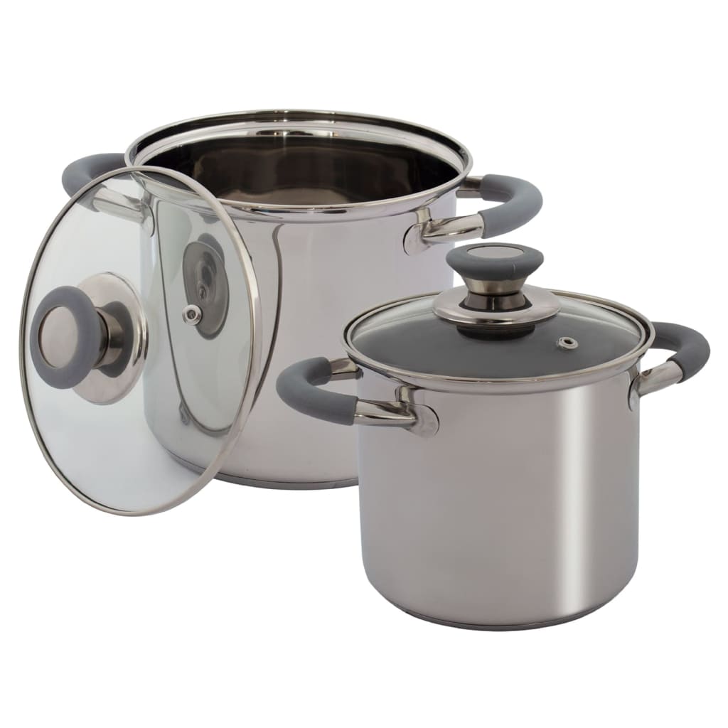 Eurotrail Set di Pentole 2 pz Melrose in Acciaio Inox 446728