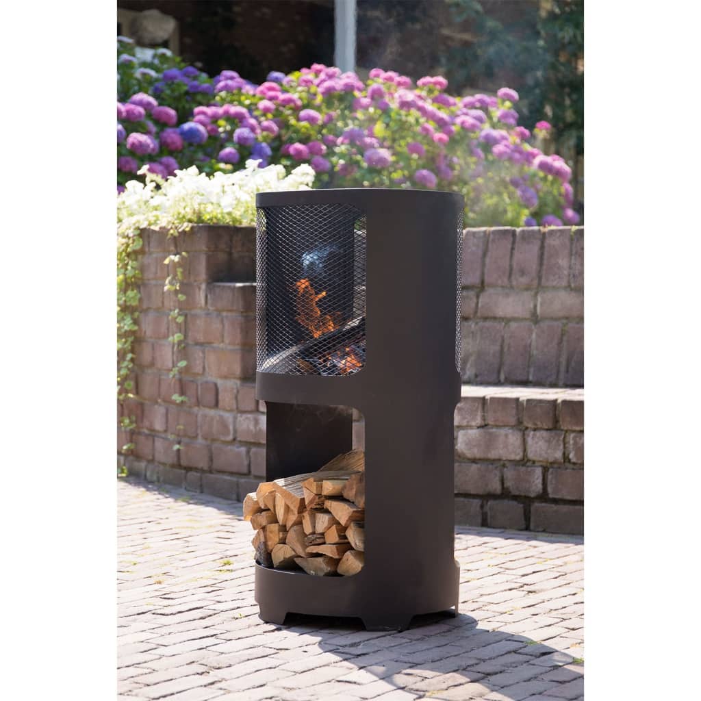 RedFire Braciere Buffalo 44x90cm in Acciaio Opaco Nero 428832