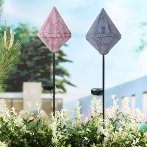 Luxform Lampione Solare a LED da Giardino Oriental Tyana Rosa 441748