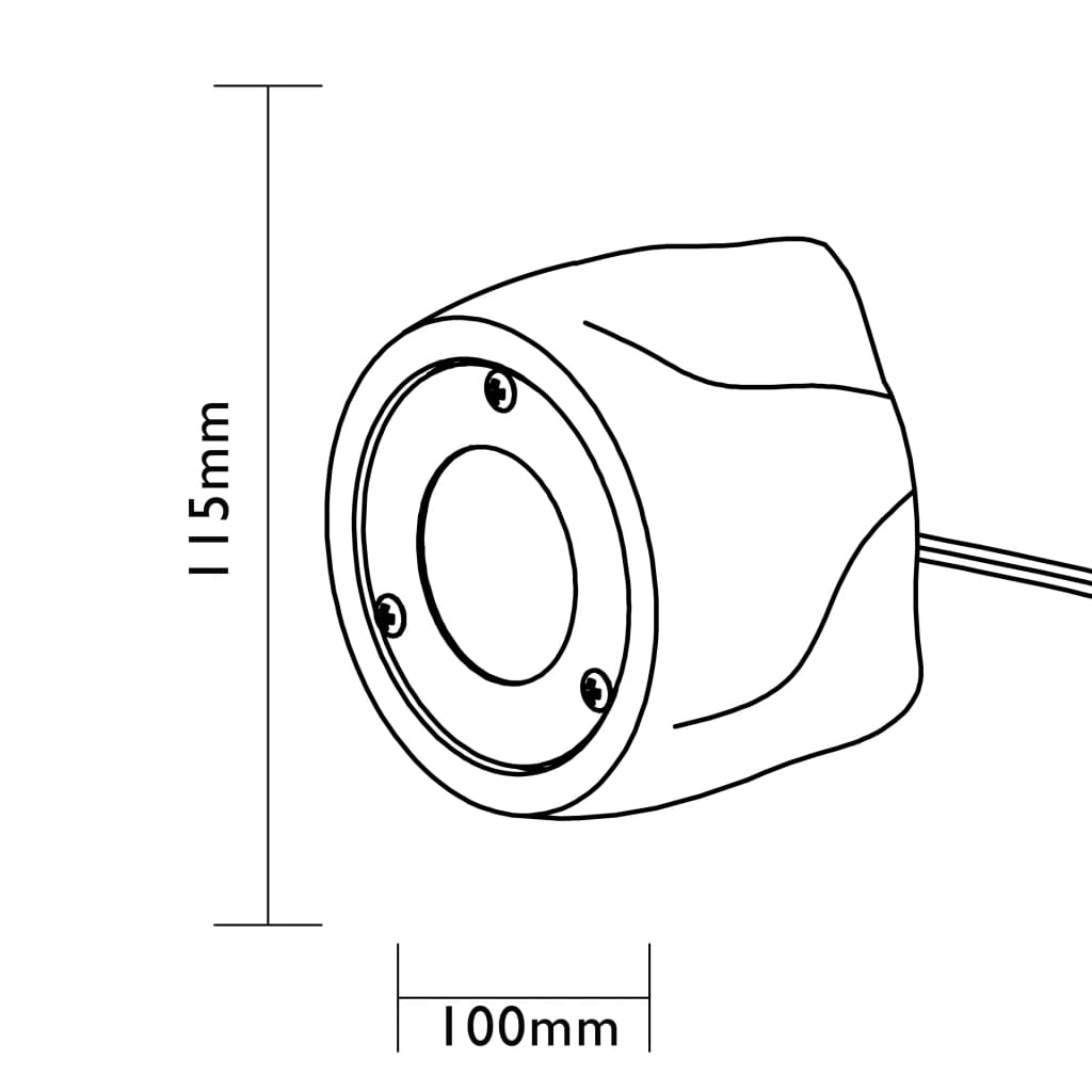 Luxform Luce da Giardino a LED Tatra Grigio Pietra 428215