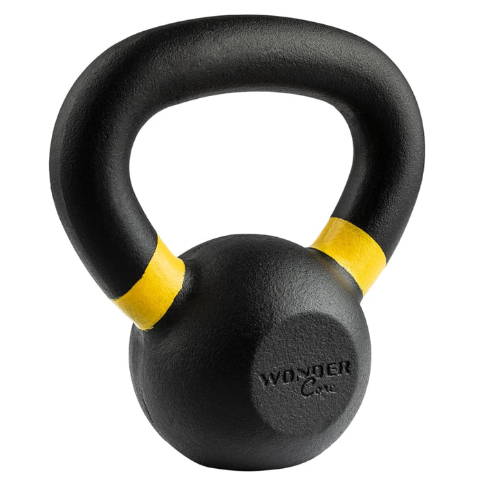 Wonder Core Kettlebell Power Verniciato 4 kg Nero e Giallo 440988