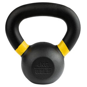 Wonder Core Kettlebell Power Verniciato 4 kg Nero e Giallo 440988