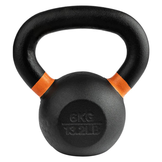 Wonder Core Kettlebell Power Verniciato 6 kg Nero e Arancione 440989