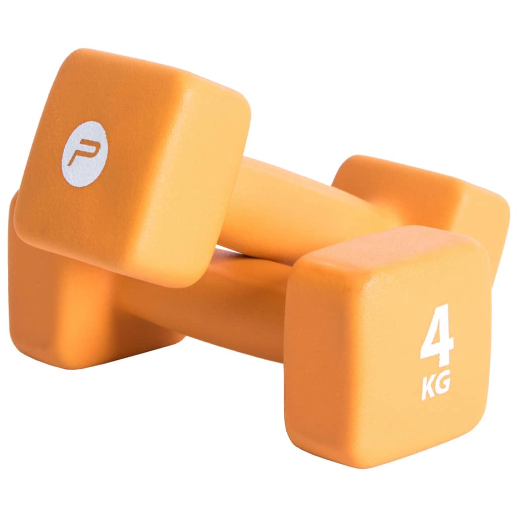 Pure2Improve Set Manubri 2x4 kg in Neoprene Arancione