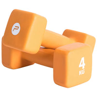 Pure2Improve Set Manubri 2x4 kg in Neoprene Arancione