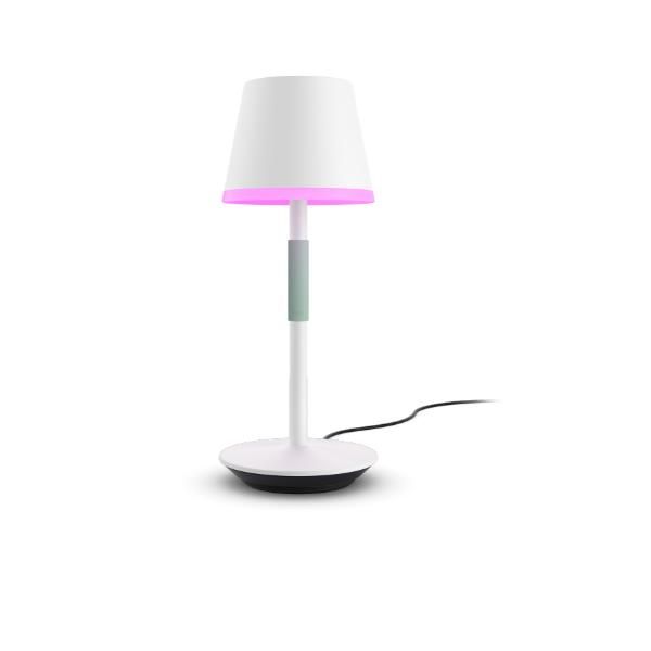 Philips hue white and color ambiance go lampada smart da tavolo ricaricabile bianca wireless - 929003128401