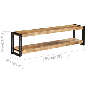 Mobile Porta TV 150x30x40 cm Legno Massello di Mango