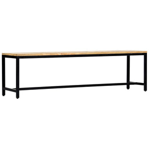 Panca da Pranzo 160 cm in Legno Massello di Mango Grezzo 247813