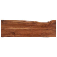 Tavolo Consolle 115x35x76 cm Legno Massello d'Acacia e Ferro cod mxl 16711