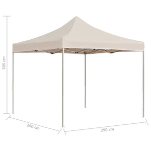 Gazebo Professionale Pieghevole in Alluminio 3x3m Crema cod mxl 54922