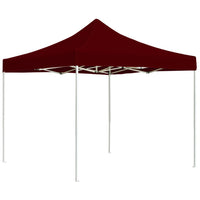 Gazebo Professionale Pieghevole in Alluminio 3x3 m Rosso Vino 45484