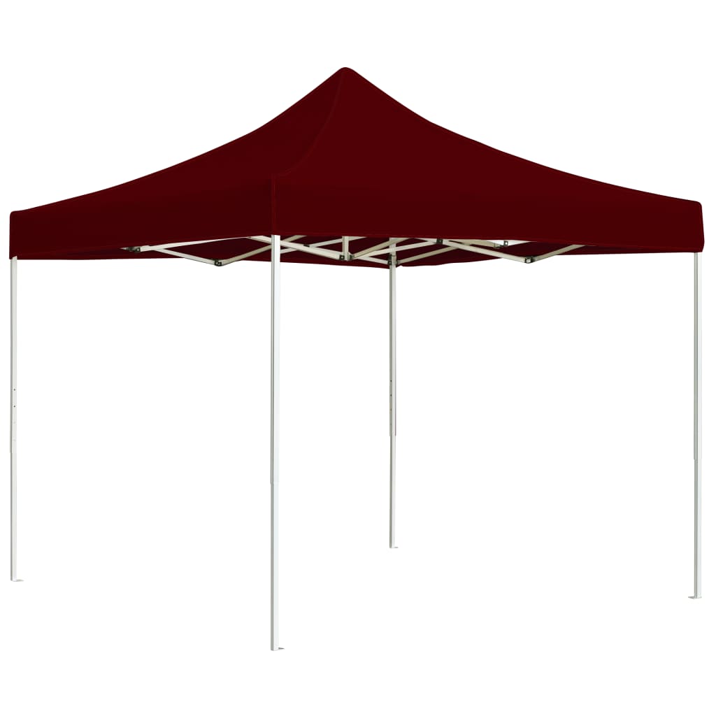 Gazebo Professionale Pieghevole in Alluminio 3x3 m Rosso Vinocod mxl 94949