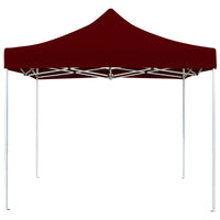 Gazebo Professionale Pieghevole in Alluminio 3x3 m Rosso Vino 45484