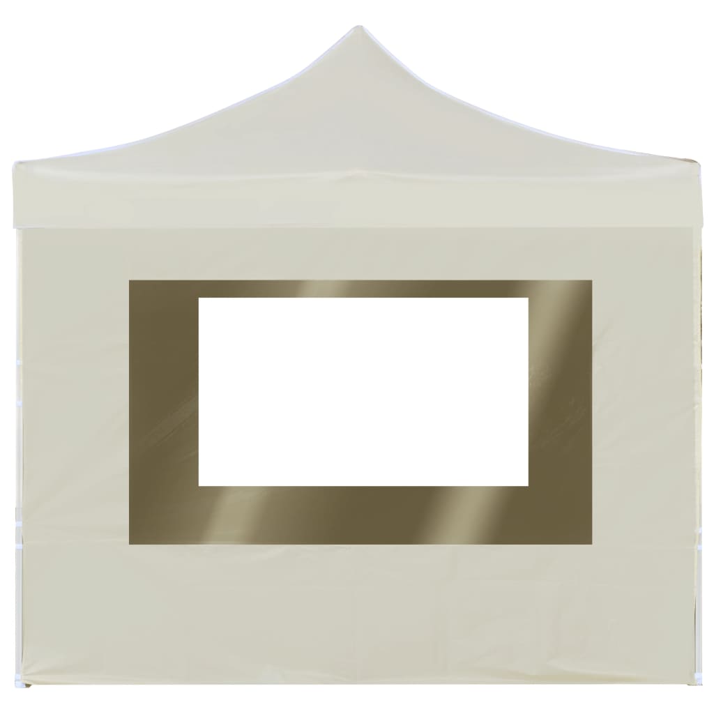 Gazebo Professionale Pieghevole Alluminio con Pareti 3x3m Crema cod mxl 55695