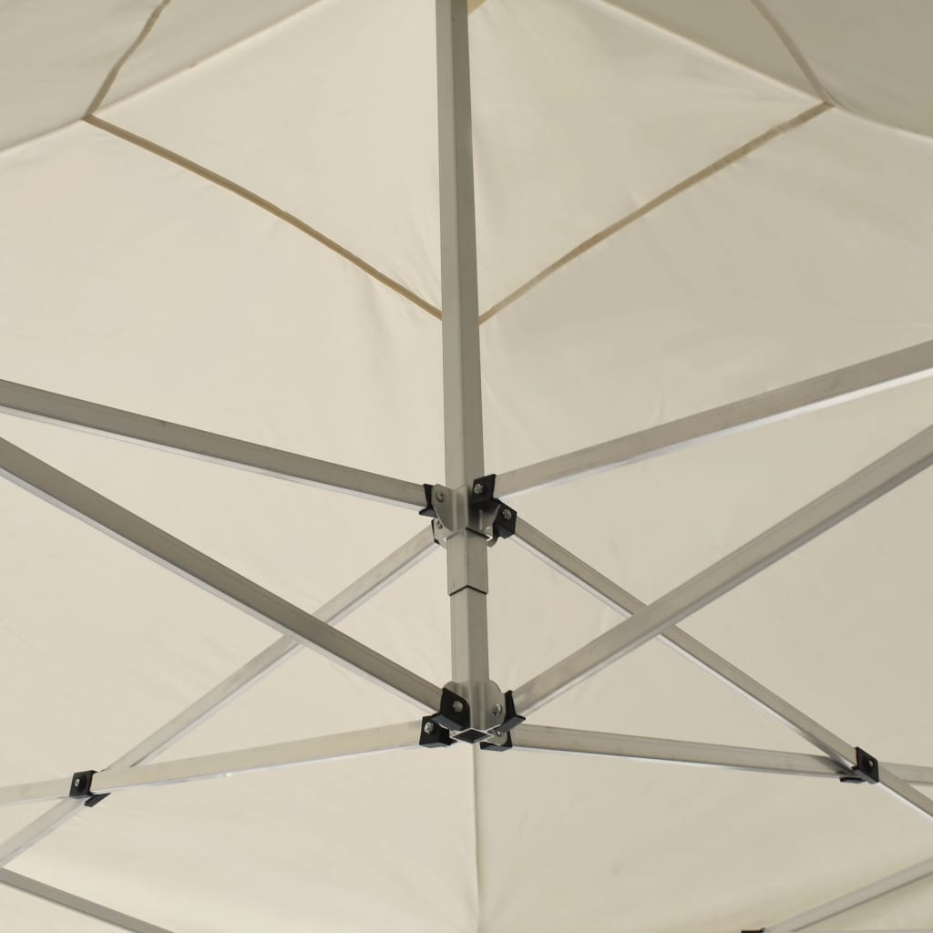 Gazebo Professionale Pieghevole Alluminio con Pareti 3x3m Crema cod mxl 55695