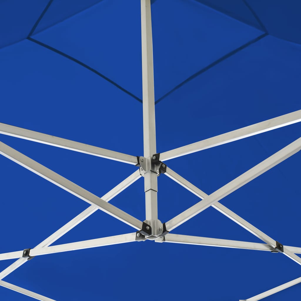 Gazebo Professionale Pieghevole Alluminio con Pareti 3x3m Blu 45487