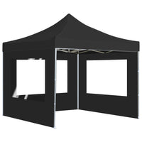 Gazebo Pieghevole con Pareti in Alluminio 3x3 m Antracite cod 8584