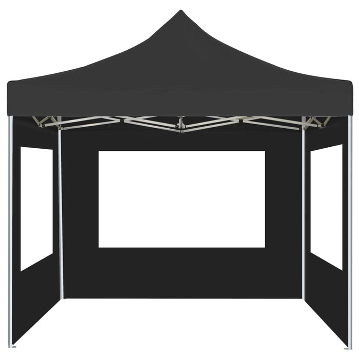 Gazebo Pieghevole con Pareti in Alluminio 3x3 m Antracite cod 8584