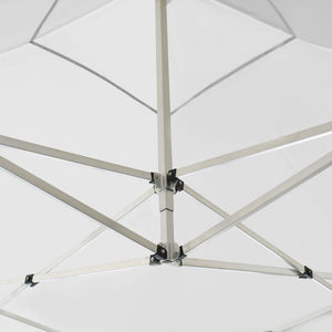 Gazebo Pieghevole con Pareti in Alluminio 3x3 m Bianco cod mxl 54723