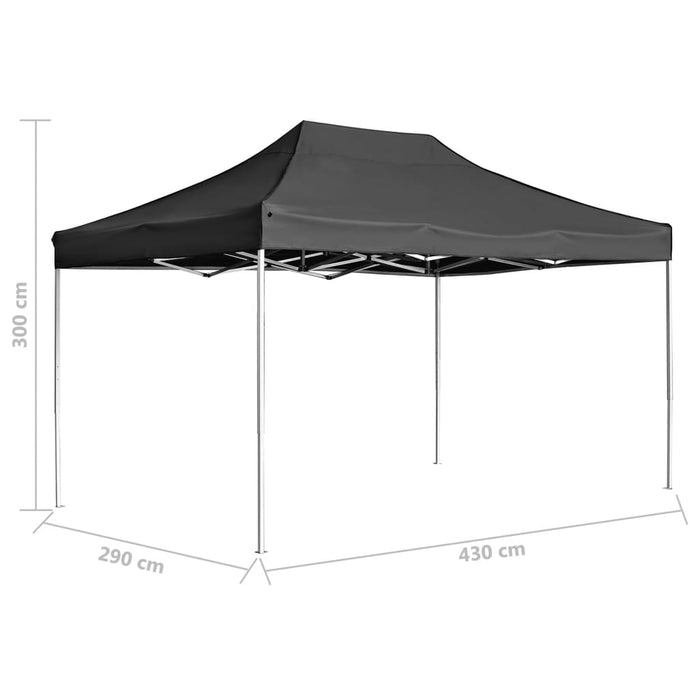 Gazebo Professionale Pieghevole Alluminio 4,5x3 m Antracite cod 8585