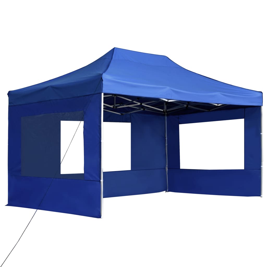 Gazebo Professionale Pieghevole Pareti Alluminio 4,5x3m Blucod mxl 118886