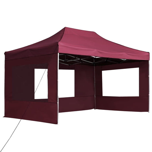 Gazebo Professionale Pieghevole Alluminio Pareti 4,5x3m Rossocod mxl 94950