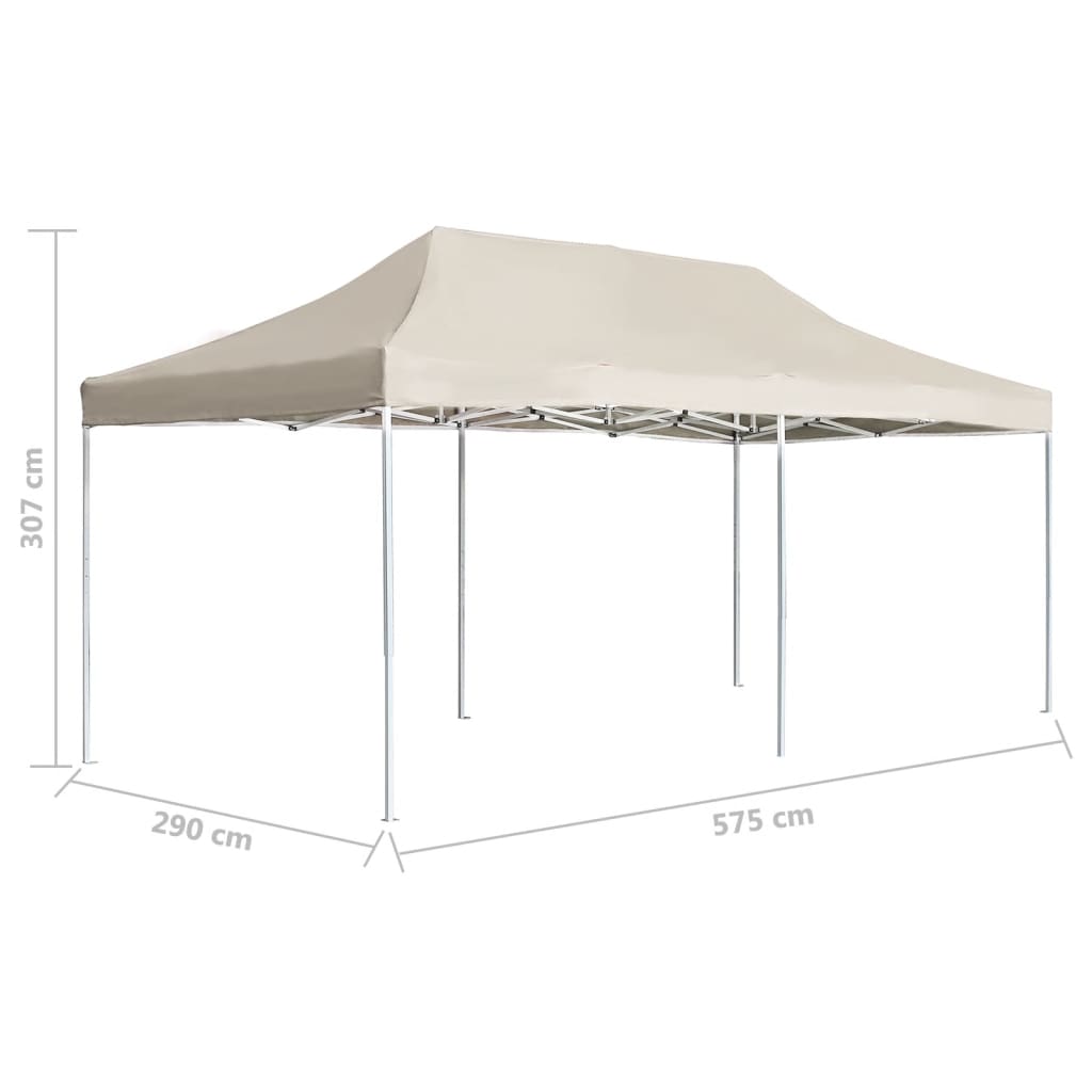 Gazebo Professionale Pieghevole in Alluminio 6x3 m Crema cod mxl 64911