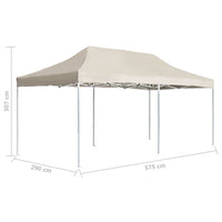 Gazebo Professionale Pieghevole in Alluminio 6x3 m Crema cod 12310